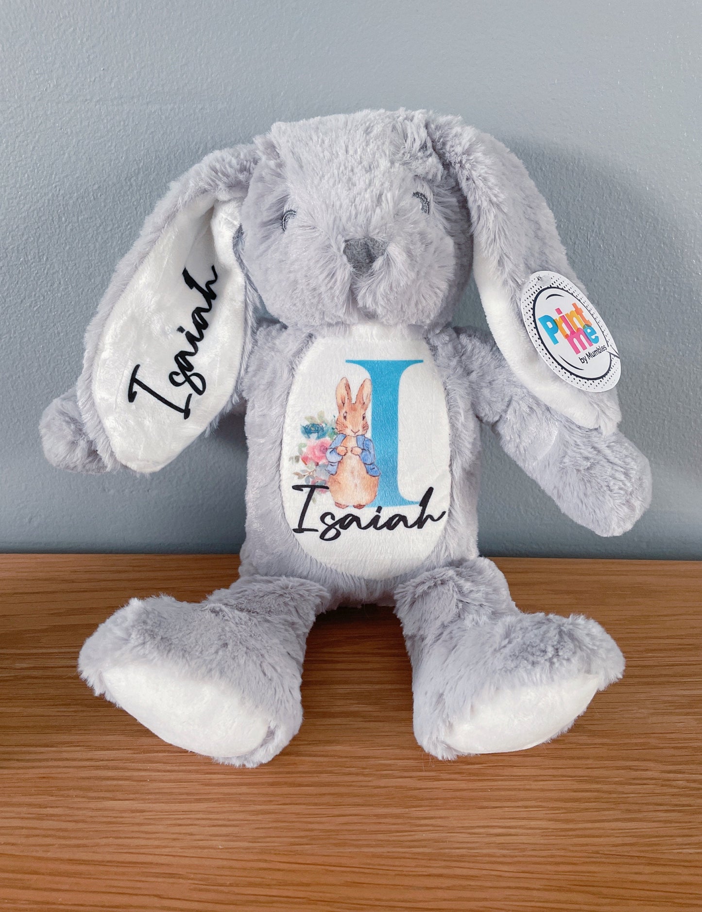 Personalized Custom Toy plush , toddler newborn Bunny Rabbit Soft plush Rabbit ToyBridesmaid Baby Gift flower girl