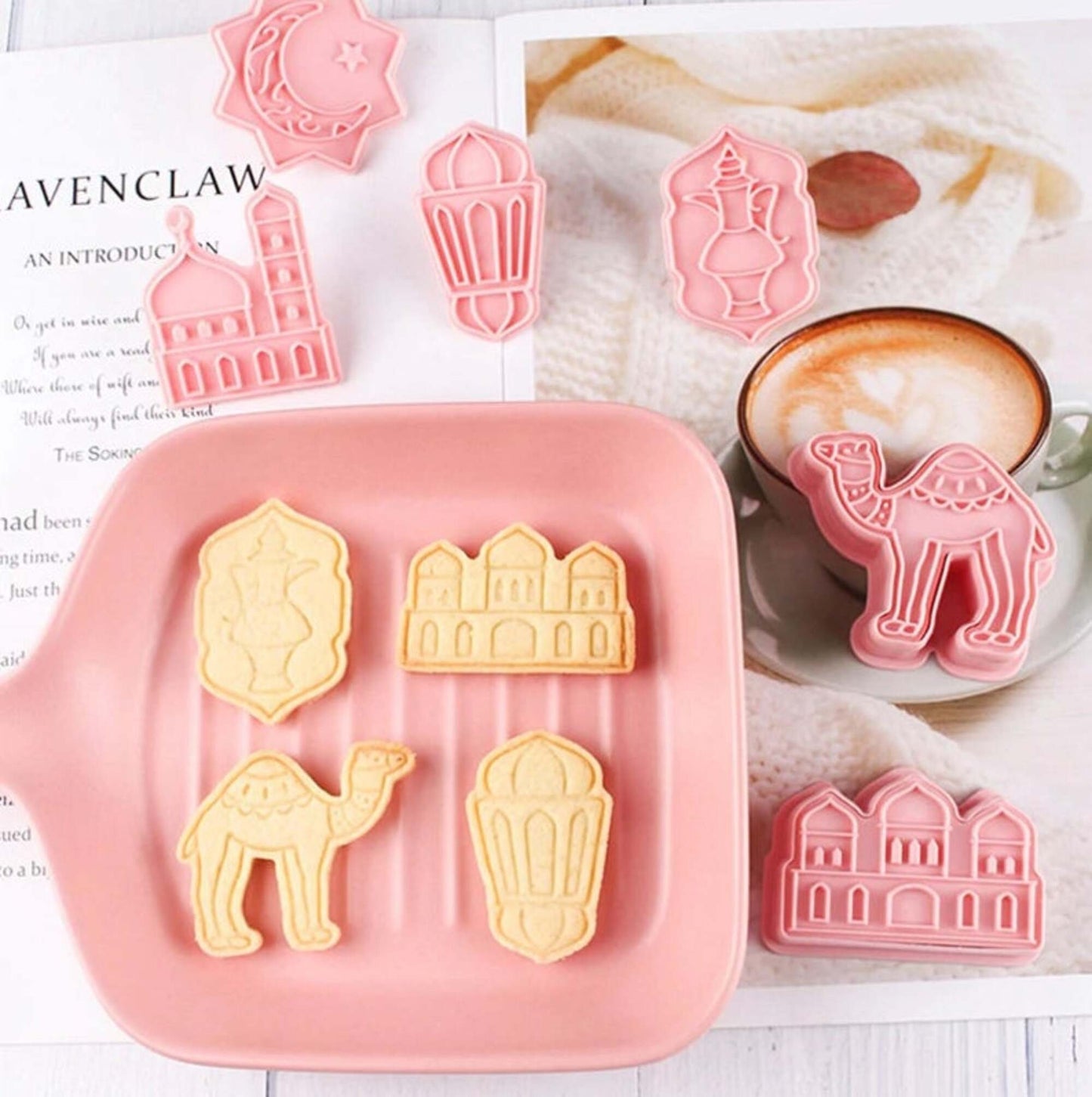 Ramadan Eid Mubarak cookie cutter fondant stamp set Islam 12 pcs