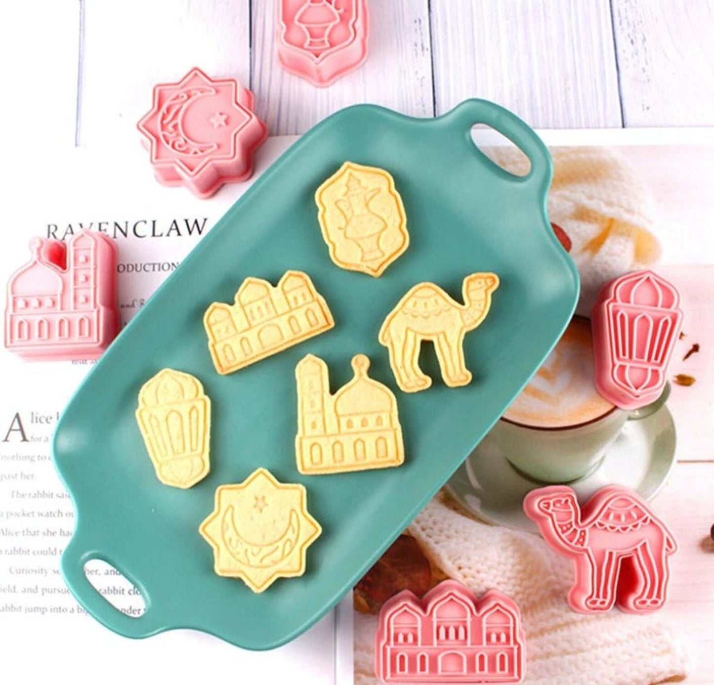 Ramadan Eid Mubarak cookie cutter fondant stamp set Islam 12 pcs