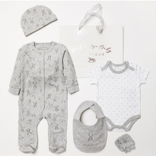 Adorable Bunny Baby Gift Set,7Pcs , New Baby Gift, Baby Shower Gift, Baby Boy Gift, Baby Girl Gift, Pregnancy Gift