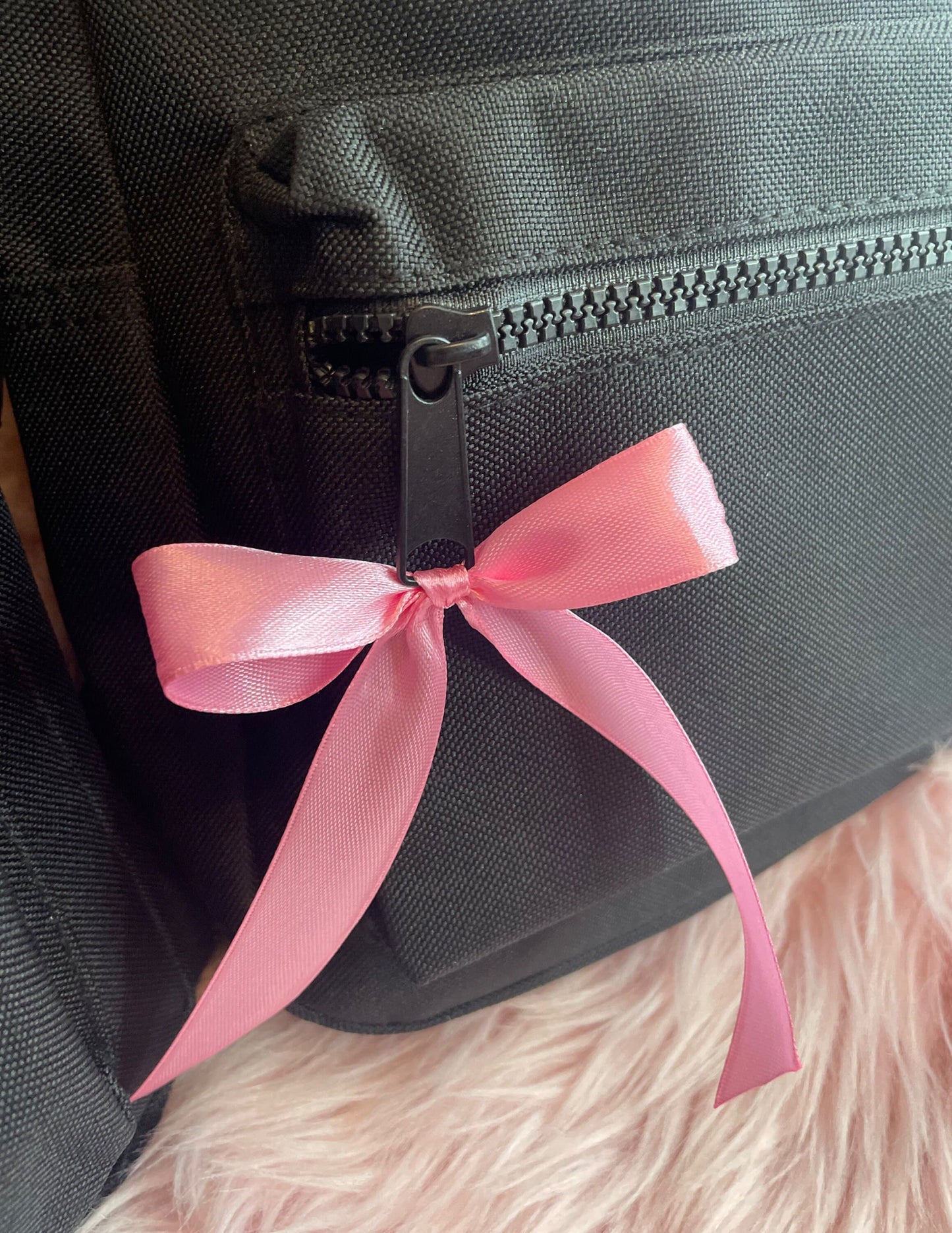 Personalized Kids Backpack with Initial and Name and lovely Satin Bow